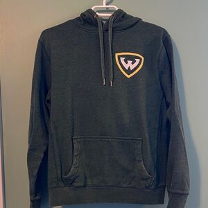 Wayne State Dark Green Hoodie with Logo